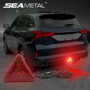 SEAMETAL Led Car Brake Lights 12V Rear Tail Lights Auto Warning Reverse Stop Safety Lamps
