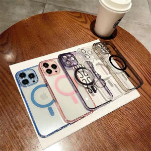 Luxury Transparent Case for iPhone 14 13 12 11 Pro Max 14 Plus Glass Lens Protective Film Soft Silicone Casing