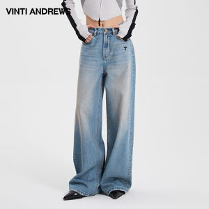 Dirty Painted Washed Narrow Loose Floor-length Flared Jeans