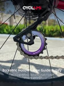 18T Hollow Pulley Wheel 9/10/11 Speeds Hollow Eccentric Pulley Wheel Bike Guide for Shimano R8000 R7000 MTB Road Bicycle Part