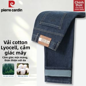 Pierre Cardin | Quần Jeans Đen Lụa Băng Nhẹ Và Mềm