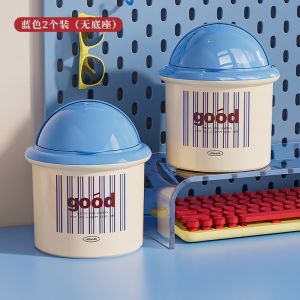 Norus Spencer Desktop Trash Can Mini Cute Cover Storage Bucket Childrens Desktop Garbage Bin High Aesthetic Value
