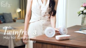 Máy hút sữa điện đôi rảnh tay fatz baby TwinFree 3- FB1309SD - Bảo hành chính hãng tận nhà