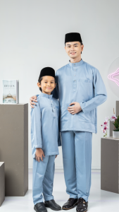 Baru 23 Warna Baju Melayu Dewasa & Budak (Premium Quality) Pearl skin fabric Size: 2-2XL