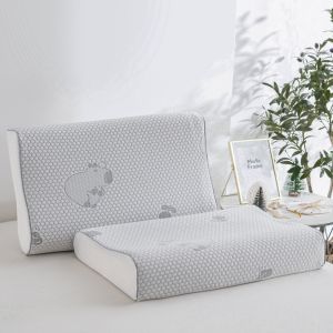 SUNLIGHT HOME Breathable Ice Cooling Latex PillowcaseCartoon Memory Foam Pillow Case