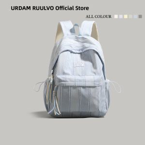 URCDN RDALVO | Fresh Striped Girls Backpack Dual-shoulder