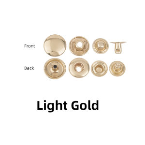 WUTA 10/20set Solid Brass Snap Buttons Snap Fasteners Kit Metal Press Studs DIY Craft Bag Accessories for LeatherClothesJacket