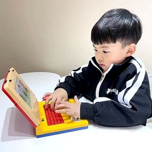 WE Mainan Laptop Anak Alat Bantu Belajar: Learning Machine Notebook Laptop Mainan Edukasi Anak Laptop Mainan Mini