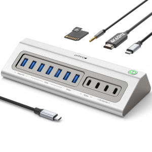 Giftos USB Hub 18 in 1 USB 3.2 Hub with 4K HDMIPD 100W45W Charge10Gbps USB for LaptopMaciPhone 17/16iPad