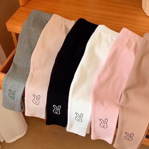 Quần legging bé gái thỏ tai cong QBG013