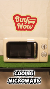 Cooing Microwave - Minimalist and Clean Aesthetic User-Friendly Operation Easy-to-Clean Interior