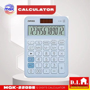 Do It Home MGK-220BE 12 Digits Calculator With Tax Function