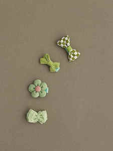 Safe Embroidered Baby Hair Clips Full Wrap Cloth Toddler Girls Hair Accessories Infant Hair Cards Personal Care Tools