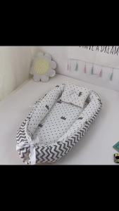 Direct Supply Pure Cotton Detachable Washable Baby Crib Nest Portable Newborn Cotton Baby Nest Recliner