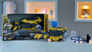 Bee King Mechanical Arm Gatling Gun Launcher Toy Childrens Day gift Boy gives a gift蜂霸机械手臂加特林炮发射器玩具儿童节礼物男孩送礼物