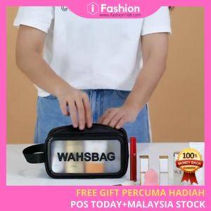 iFASHION 1420 Waterproof Toiletries Cosmetic Bag Make Up PVC Pouch Travel Organizer Portable Large Wash Kosmetik Beg