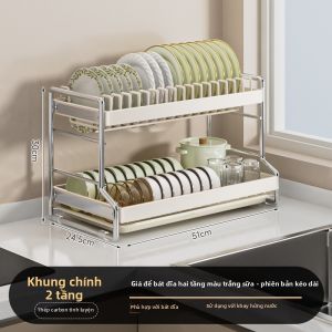 HANYUXUAN | Giá Đựng Đa Năng Bằng Thép Không Gỉ Cho Bếp