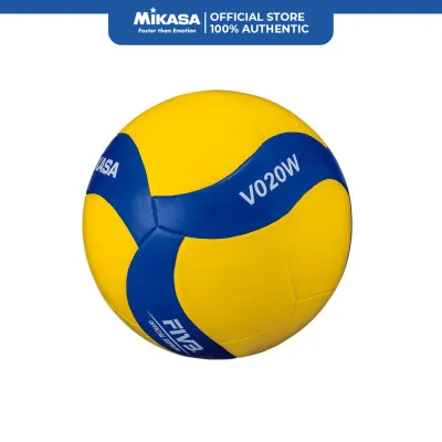 Mikasa V020WS VW Series Volleyball Size 5 with Quality Rubber Cover (Yellow/Blue)