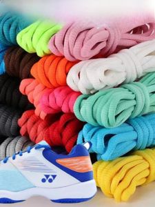 YONEX Original Badminton Shoes Laces Womens Model Semi-Circular Oval Shape High Quality Cotton Polyester Thread Knitted