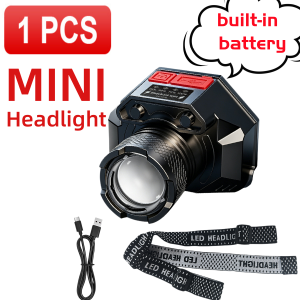 Đèn Pha LED Siêu Mạnh 88000000LM Có Zoom Thu Phóng Sử Dụng Pin 18650 Chống Nước Dùng Cho Cắm Trại Câu Cá Đạp Xe