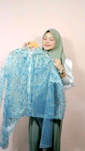 Rain City Jas Hujan Setelan Polkadot Marble 69130 Transparan Stylish & Tahan Air