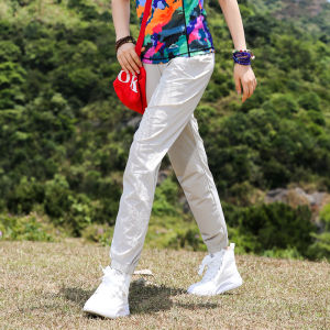 Quick-drying UV Protection Summer Lightweight Elastic High-waisted Tapered Sport Pants