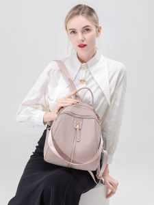 Phụ nữ của ba lô thời trang Cô Gái Màu Hồng Túi nhỏ schoolbag 2025 mới cao xuất hiện Túi du lịch đi chơi hai vai Ba lô dễ thương