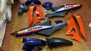 Bộ vỏ nhựa xe máy Wave A/Rs/S 100 hàng Việt Nam loại 1 màu Repsol