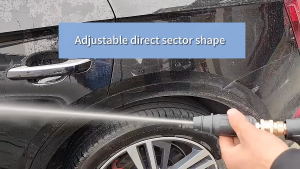 SCOOTX Carwash Nozzle High Pressure Nozzle Washer Hose Nozzle pressure Adjustable nozzle high-pressure gasket adapter fan-shaped nozzle M14 * 1.5