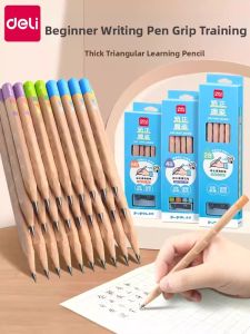 deli | Non-Toxic Beginner Childrens Pencil Coarse Barrel Triangular Design