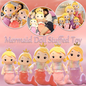 30/40CM Cartoon Sleep Pillow Baby Doll Mermaid Doll Stuffed Toy for Girl Birthday Gift for Kids