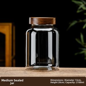 ZHUXI | Moisture-Proof Storage Jar High Borosilicate Glass