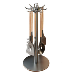 MOSHANG | Rotatable Spoon and Spatula Organizer Kitchen Storage Rack