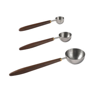MONGDIO | Coffee Measuring Spoon Stainless Steel and Walnut Wood