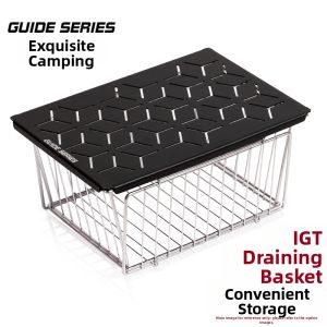guide series | Outdoor Camping Table Accessory Stainless Steel Drainage Basket Aluminum Panel