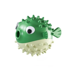 Bouncing Fish Dog Toy Sound Leak Ball - Relieves Boredom Teeth Grinding Resistant Durable Dog Playtime Accessory