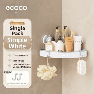 ecoco | Wall-mounted Suction Corner Shelf
