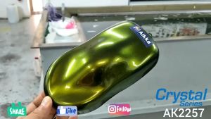 2K Paint  AIKKA AK2257 Palma Green Crystal Series Automotive Motorcycle Car Motor Paint Aerosol Spray Cat Kereta DIY