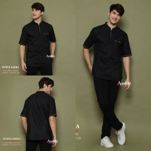 Kurta sakkakurta poloskurta premium kemejakoko lengan pendek kemejakoko azzahir.