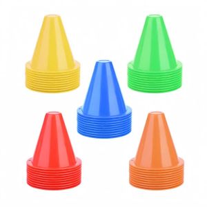 10Pcs Soccer Training Cone Football Barriers Plastic Marker Holder Accessory