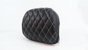 JNYD Motorcycle Black PU Leather Sissy Bar Backrest Cushion Back Pad For Harley Sportsters XL883 XL1200 883 1200 48 2004-UP