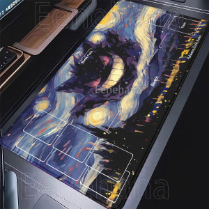PTCG gengar Gaming Playmat Anime Keyboard Pokemon Eevee Mousepad Gamer Mouse Pad Laptop HD Printing PC Cabinet Rug XXL Desk Mat