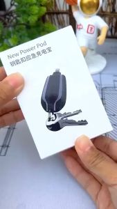 Pin Sạc Dự Phòng 1500mAh Mini  có móc khóa kiêm sạc dự phòng khẩn cấp dễ mang theo tiện lợi