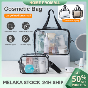 PVC Waterproof Makeup Bag Clear Toiletry Wash Pouch Zipper Carry on Travel Storage Bag Beauty Cosmetic Bag