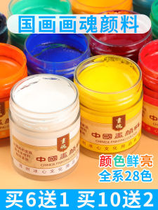 Mineral Bottle Professional Pigment for Chinese Painting 12 Color Suit Single Bottle Water Soluble Fine Pen Freehand Brushwork in Traditional Chinese Painting Dye Color 28 Color Ink Painting Tool Large Capacity Beginner Practice Work Beginner Painting