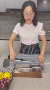 COD KIRIM CEPAT HCK Pengasah Pisau Super Tajam Serbaguna 5in1 Double Side Diamond Sharpening Knife - B216L