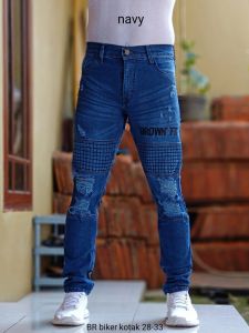 Celana Jeans Pria Terbaru 2022 - Brown Fit & Sobek Ripped