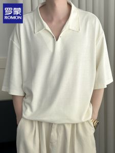 ROMON | Vintage Style Summer Slim Casual Polo Shirt