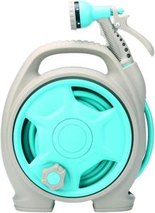 Retractable  Garden Water Hose Reel Cart Pipe Spray Gun 50ft Water Pipe Rack Portable Garden Hose Car for Gardening Outdoor and Car Washing Suitable for GardenPatio Lawn Cleaning & Car Wash