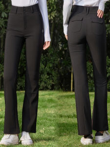 High Waist Womens Golf Pants Summer Long Pants Bell Bottoms Slimming Quick Dry Breathable Womens Fashion Sportswear